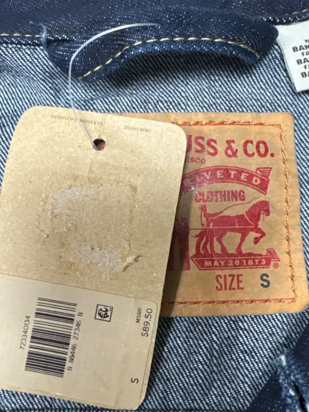 Levi’s Men Dark Blue Denim Jacket - small